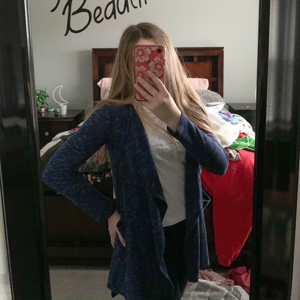 Navy Blue Cardigan Epic Threads